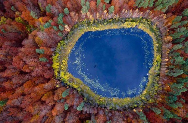 Lake in Pomerania, Poland