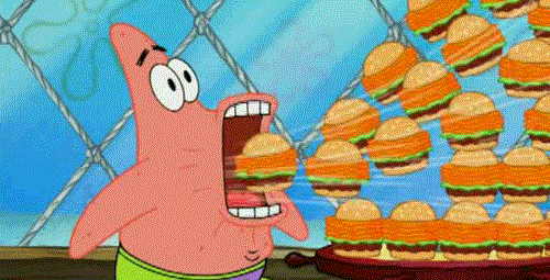 You dream about food