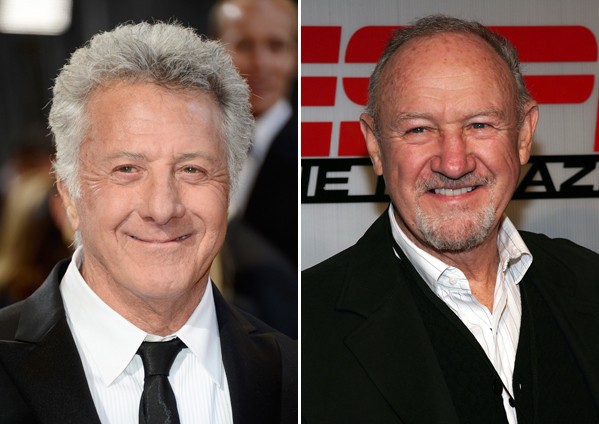 Dustin Hoffman and Gene Hackman 