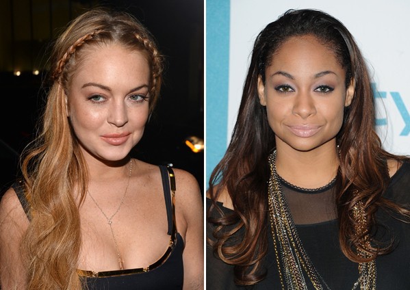 Lindsay Lohan and Raven Symone 