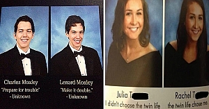 10 Twins Who Simply Rocked Their Yearbook Quotes