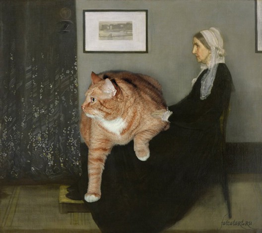 James McNeill Whistler, Whistler's Mother (with a cat)