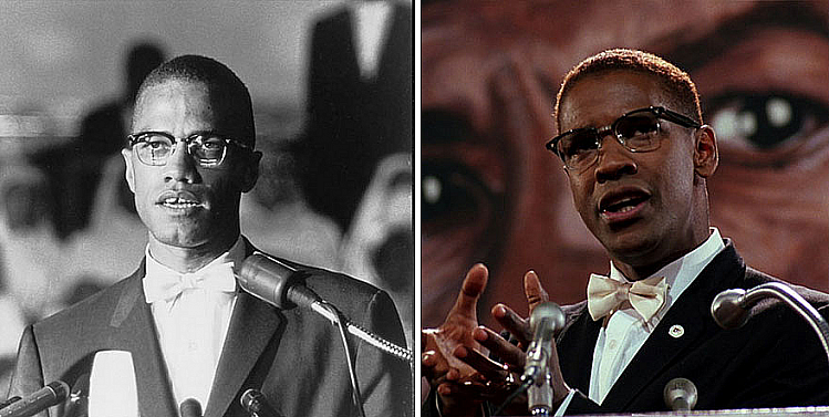 Denzel Washington as Malcolm X - Malcolm X 1992